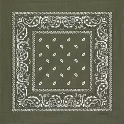 Stars & Stripes Bandana Olive Green