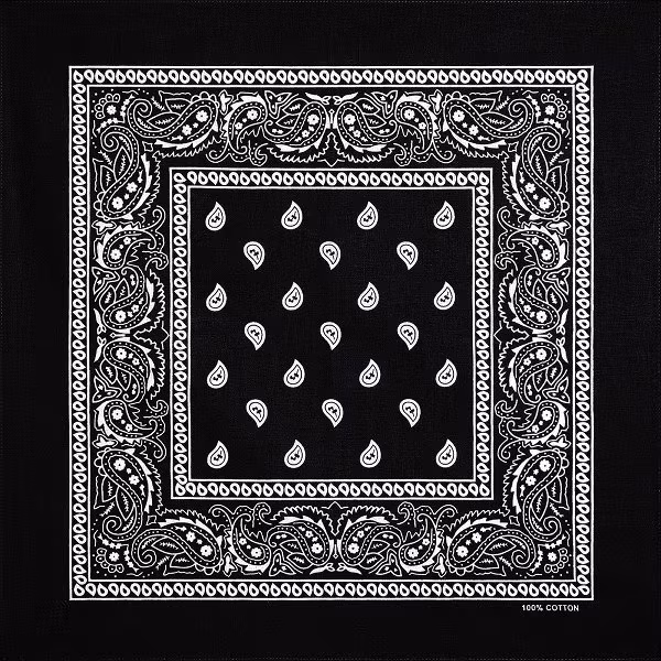 Stars & Stripes Bandana Black