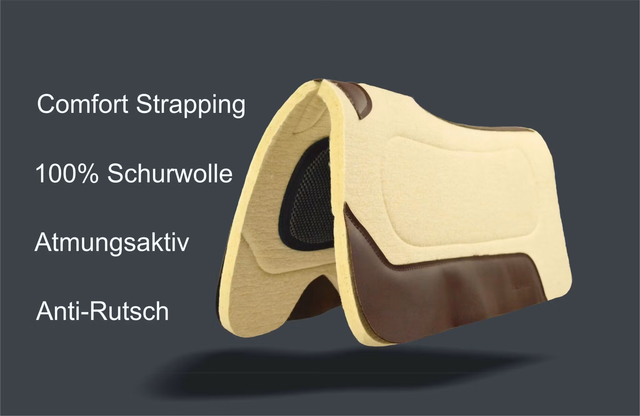 Sattelmax Felt Zoprene Western Pad Natur 32" x 32" B