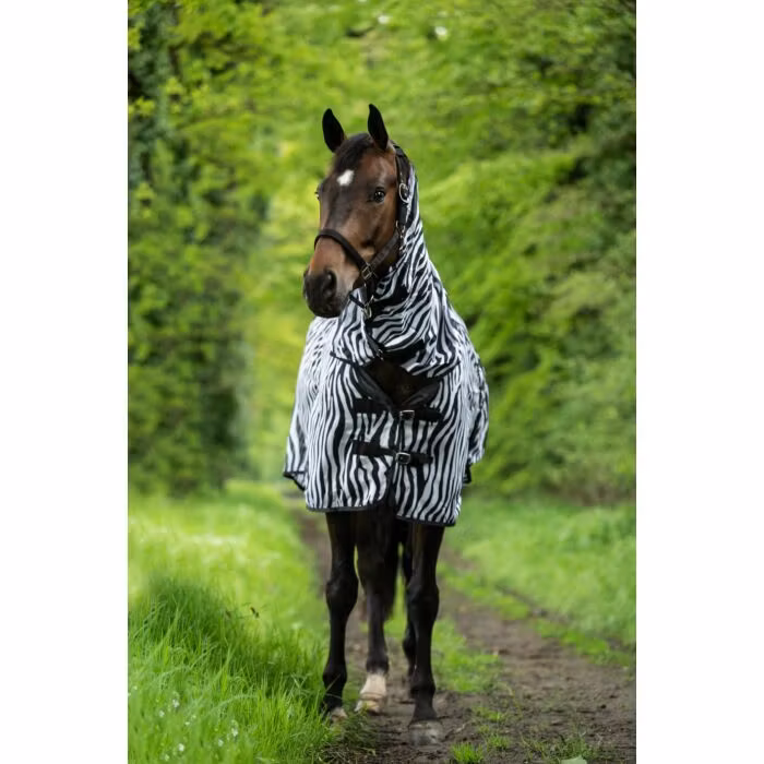 HKM flugtäcke Zebra med fast hals