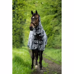 HKM flugtäcke Zebra med fast hals