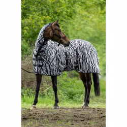 HKM flugtäcke Zebra med fast hals