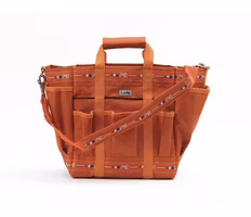 Premier Equine Grooming Kit Bag Orange and Amber