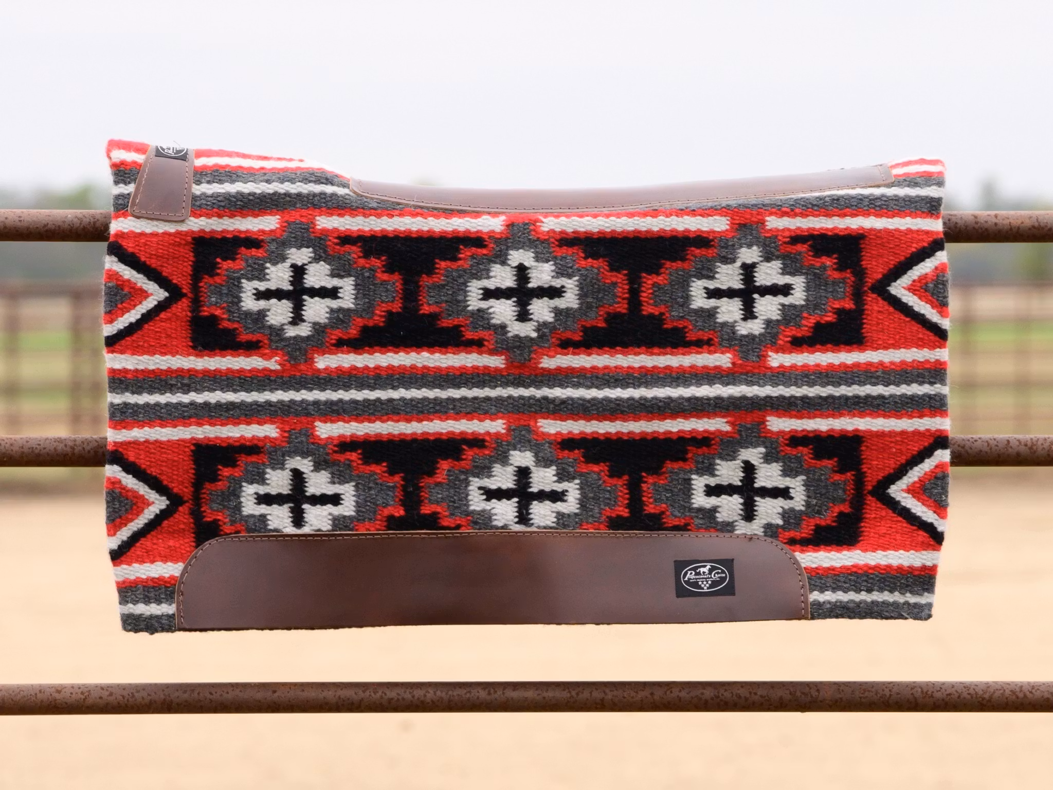 ProfChoice Fuse Navajo Top Steam-Pressed Westernpad Black Crimson