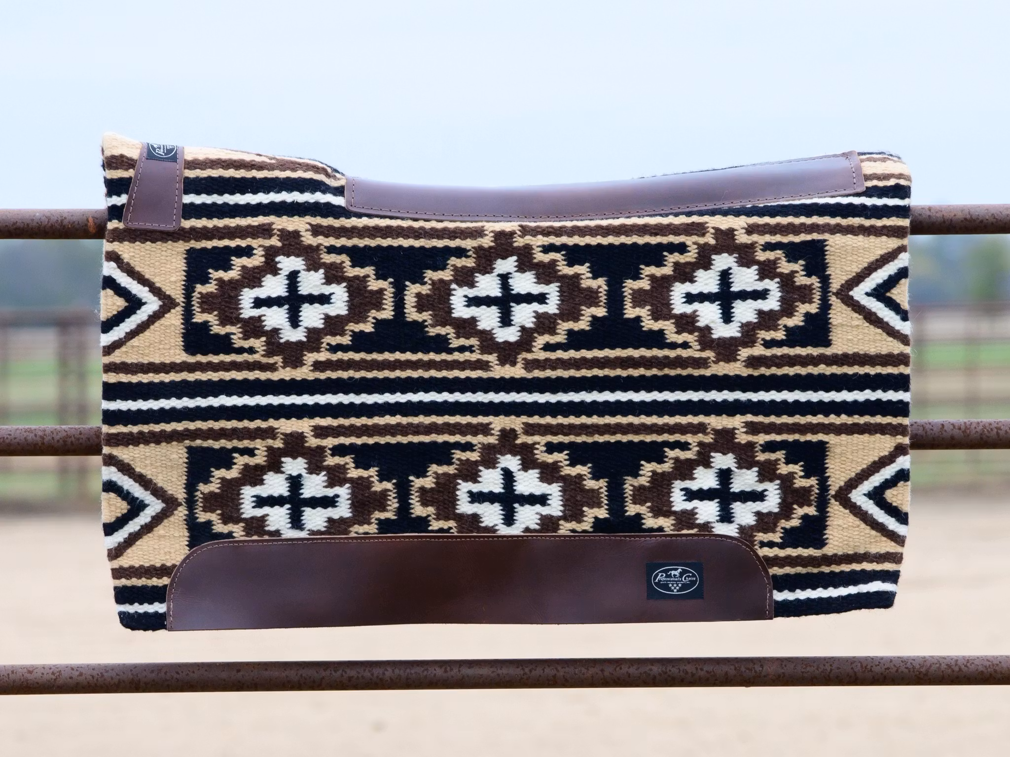 ProfChoice Fuse Navajo Top Steam-Pressed Westernpad Black Tan