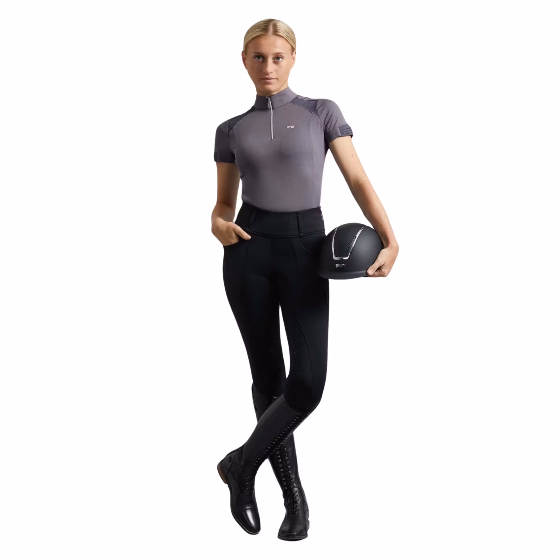 Premier Equine Ventus Ladies Full Seat Gel Riding Tights Black
