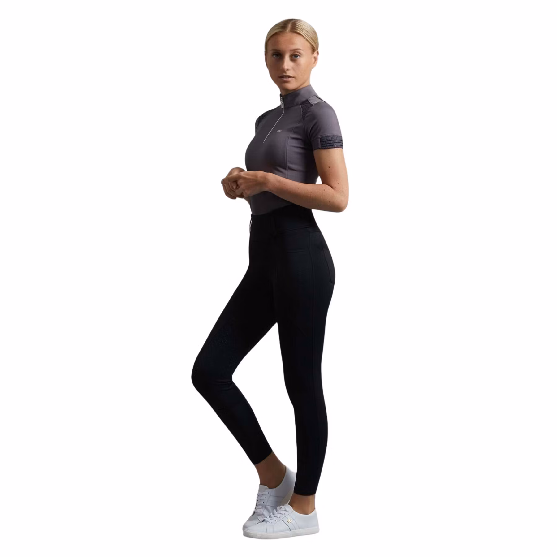 Premier Equine Ventus Ladies Full Seat Gel Riding Tights Black