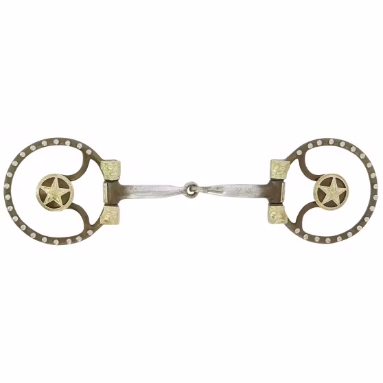 Feeling Show snaffle bit with inserts in copper