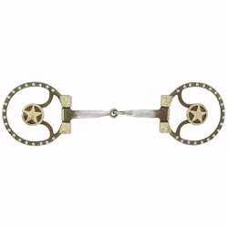 Feeling Show snaffle bit with inserts in copper