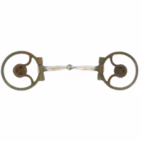 Feeling Show snaffle bit with inserts in copper