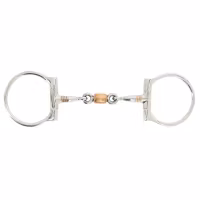 Feeling snaffle bit with roller