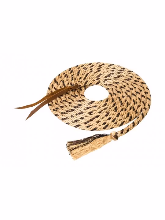 Weaver Silvertip Horseman's Braid Mecate - Tan/Black/Brown