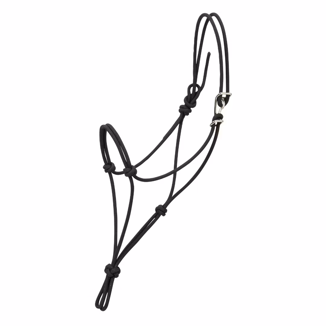 Weaver Silvertip NO.95 Rope Halter With Clip Black Average
