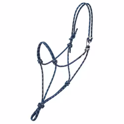 Weaver Silvertip No. 95 Rope Halter With Clip Navy/Silver  Average