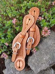 Ladys Spurstrap Basket Tooled