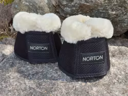 Norton Mesh and Synthetic Sheepskin Bell Boots