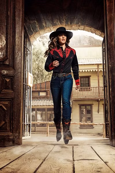 Stars & Stripes westernblouse Dolly B