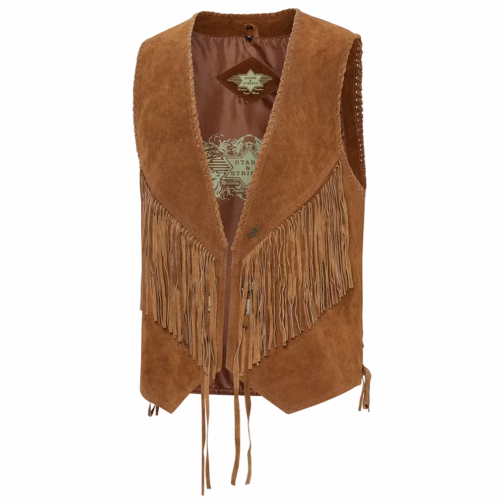 Stars & Stripes Leather Vest B