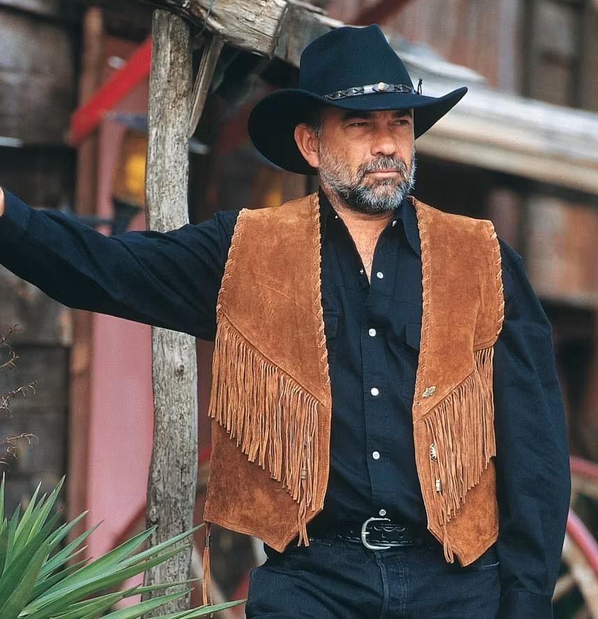 Stars & Stripes Leather Vest B