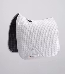 Close Contact Cotton Dressage Full Saddle Pad White