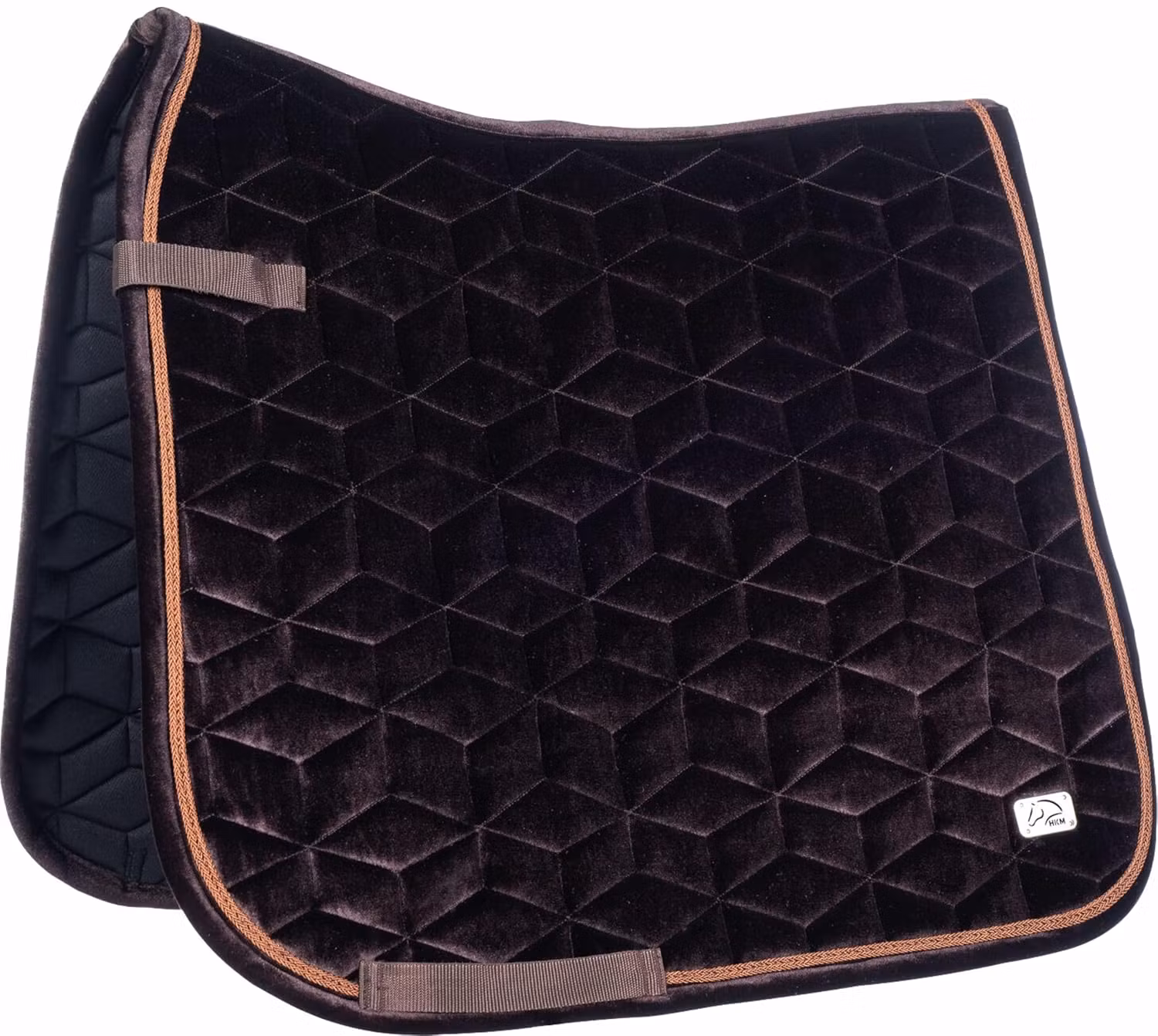 HKM Schabrak Velvet Mellow Mörkbrun Dressyr Full