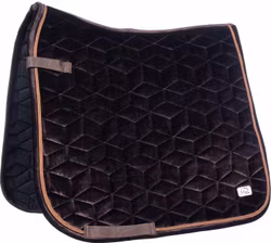 HKM Schabrak Velvet Mellow Mörkbrun Dressyr Full