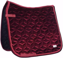 HKM Schabrak Velvet Mellow Vinröd Dressyr Full