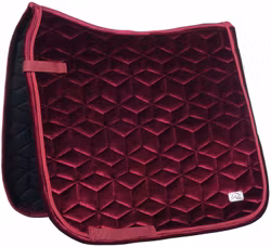 HKM Schabrak Velvet Mellow Vinröd Dressyr Full