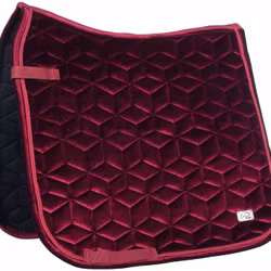 HKM Schabrak Velvet Mellow Vinröd Dressyr Full