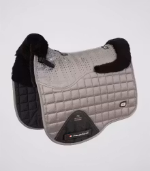 Capella Close Contact Merino Wool Dressage Square GreyBlack Wool