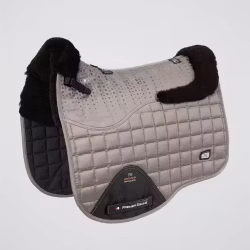 Capella Close Contact Merino Wool Dressage Square GreyBlack Wool