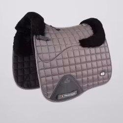 Atlantis CC Satin Wool Dressage Square Grey/Black Wool