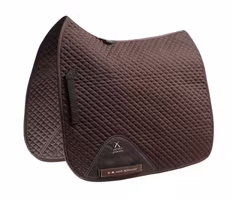 Close Contact Cotton Dressage Full Saddle Pad Brown