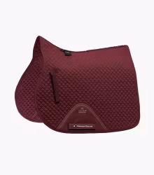 Premier Equine Plain Cotton GP/Jump Square Burgundy Full