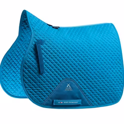 Premier Equine Plain Cotton GP/Jump Square Peacock Full