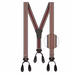 Stars & Stripes Suspender HT-11 92% polyester - 8% elasthan - flaps 100% leather