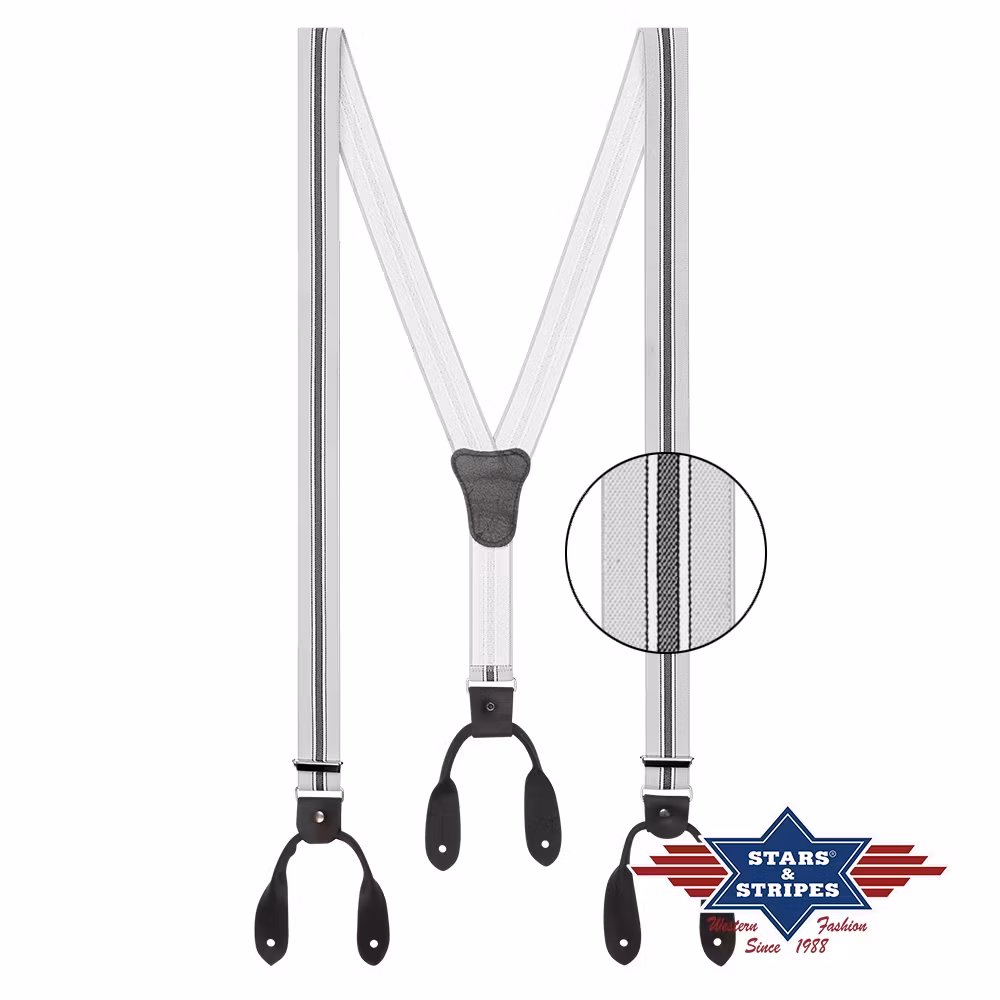 Suspender HT-08 92% polyester - 8% elasthan - flaps 100% leather