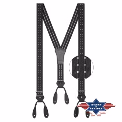Suspender HT-09 92% polyester - 8% elasthan - flaps 100% leather