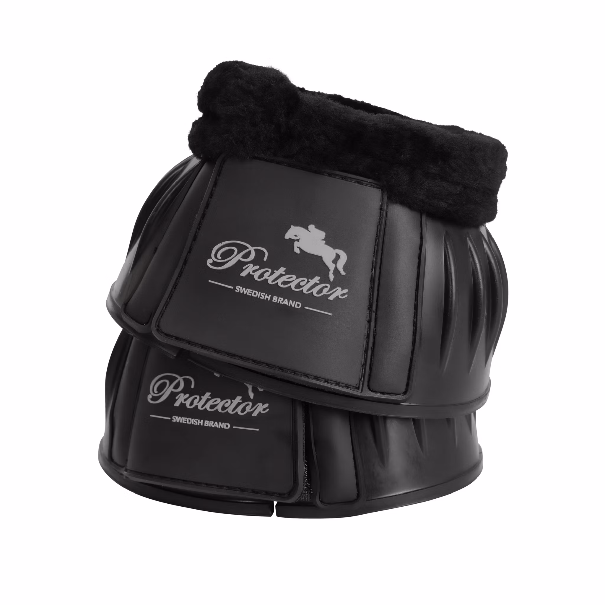 Protector Fleece Gummiboots Svart