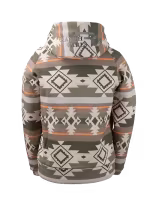 Ranch Girls Hooded Sweat Jacket ́Shirley Aztec Khaki