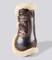Carbon Pro Techno Wool Tendon Boots Brown