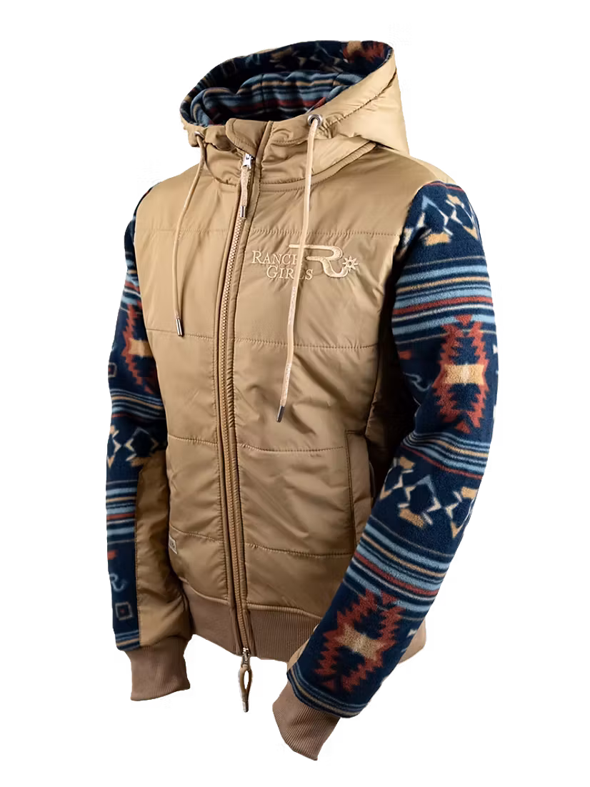 Ranch Girls Polar Fleece Pro-Shield Jacket Charlee Teal/Sand