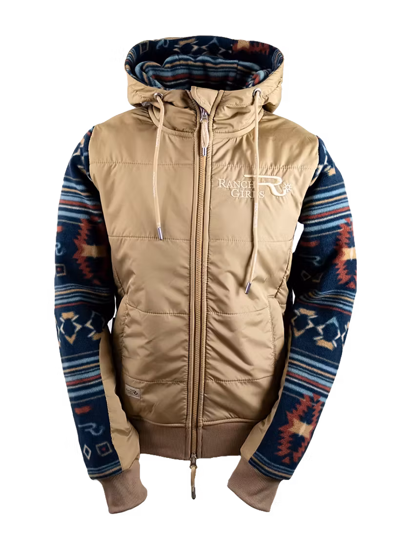 Ranch Girls Polar Fleece Pro-Shield Jacket Charlee Teal/Sand