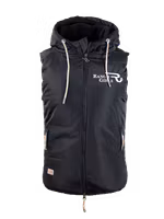 Ranch Girls Hooded Vest Pam Black