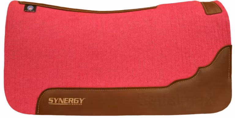 Weaver Saddlepad 100% Merinoull Pink