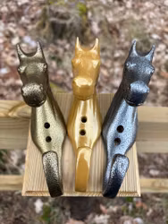 HKM Horsehead Upphängningskrok Silver
