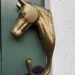 HKM Horsehead Upphängningskrok Brons