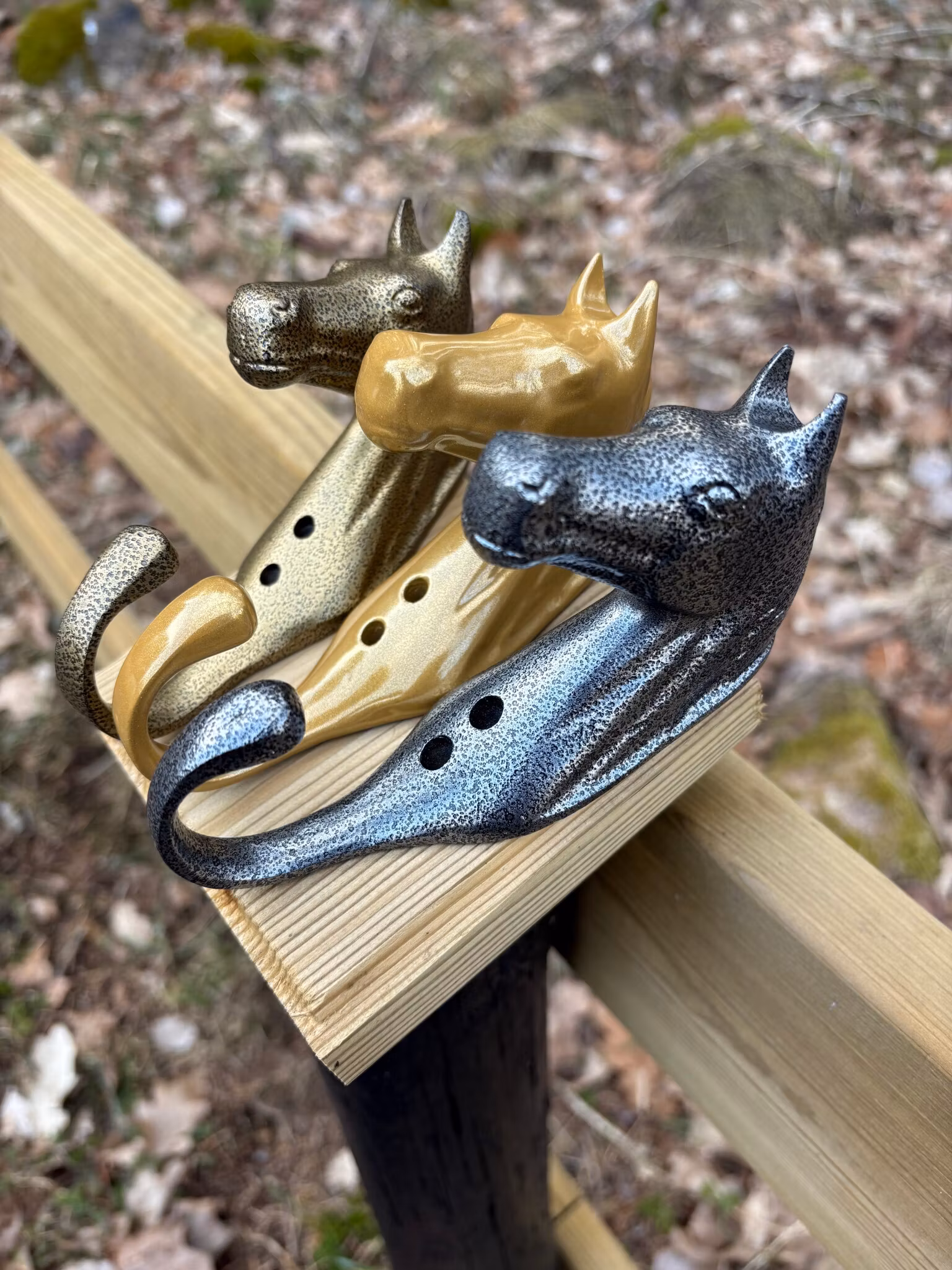 HKM Horsehead Upphängningskrok Brons