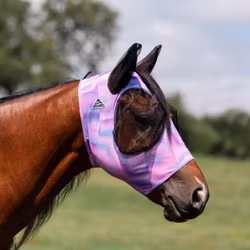 Comfort Fit Lycra Fly Mask With Forelock Opening Geometric