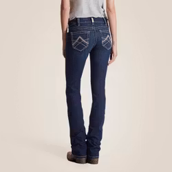 Ariat WMS Real Mid Rise Icon Straight Leg Jeans